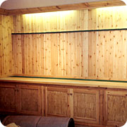 Bespoke shop fittings, hand made by VM Dundas, joiners and carpenters